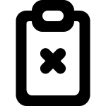 Fileboard Close 1591 SVG Icon